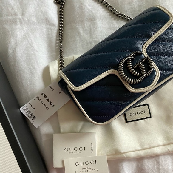 Gucci marmont navy Clearance